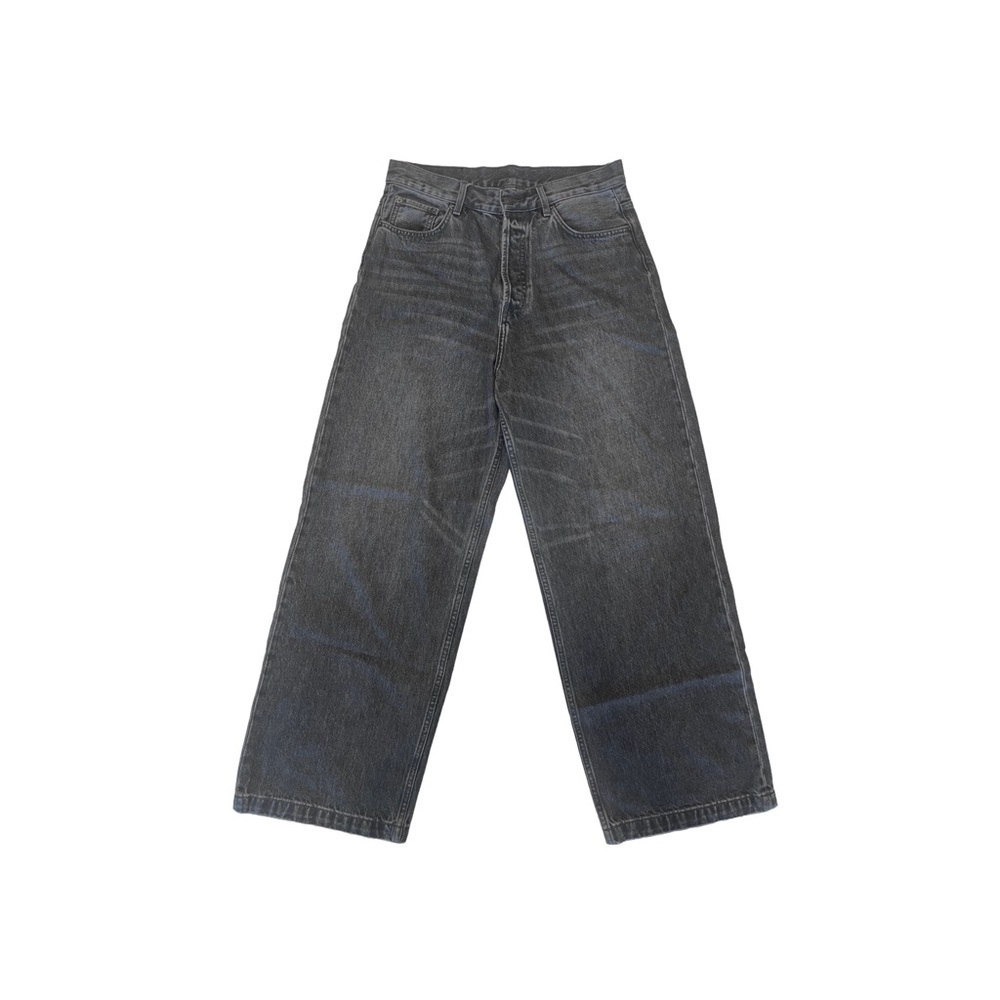 Acne Studios 1989 Ash Black Wide Loose Fit Jeans